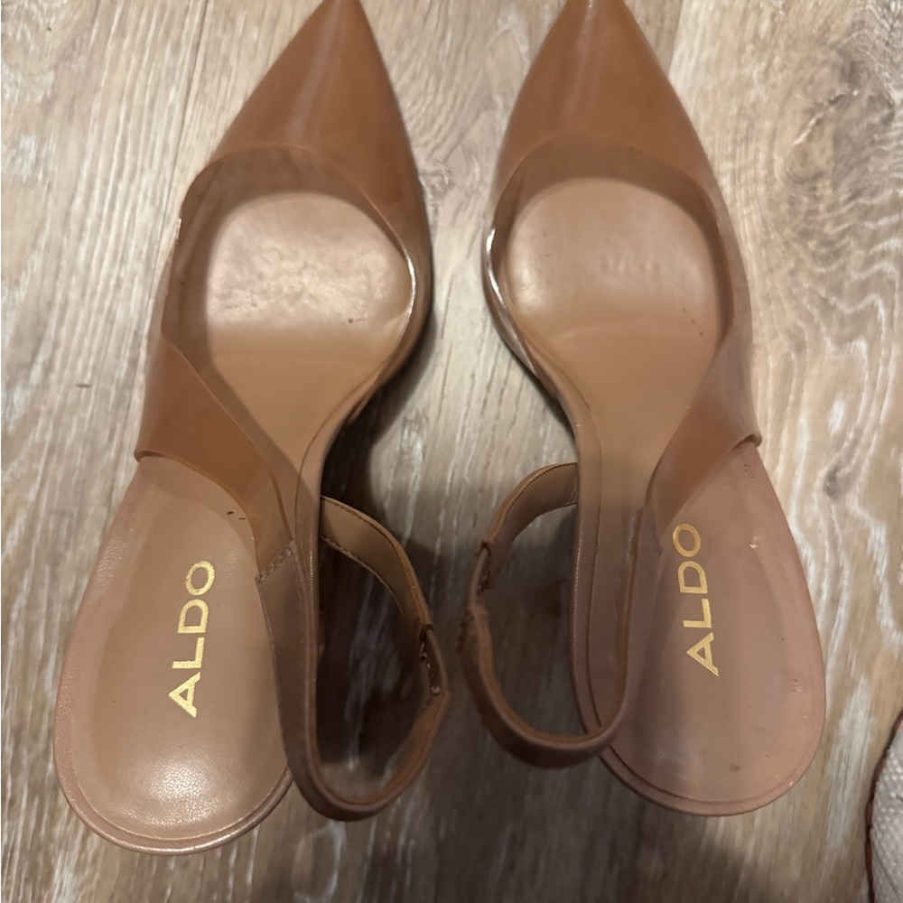 ALDO Women's Brown Slingback Heels